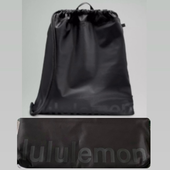 lululemon athletica Other - Lululemon Lightweight Gym Sack bag | Black / Graphite Grey | NWT